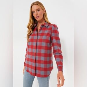Tuckernuck Red Plaid Saranac Shirt (size Large, NWT)